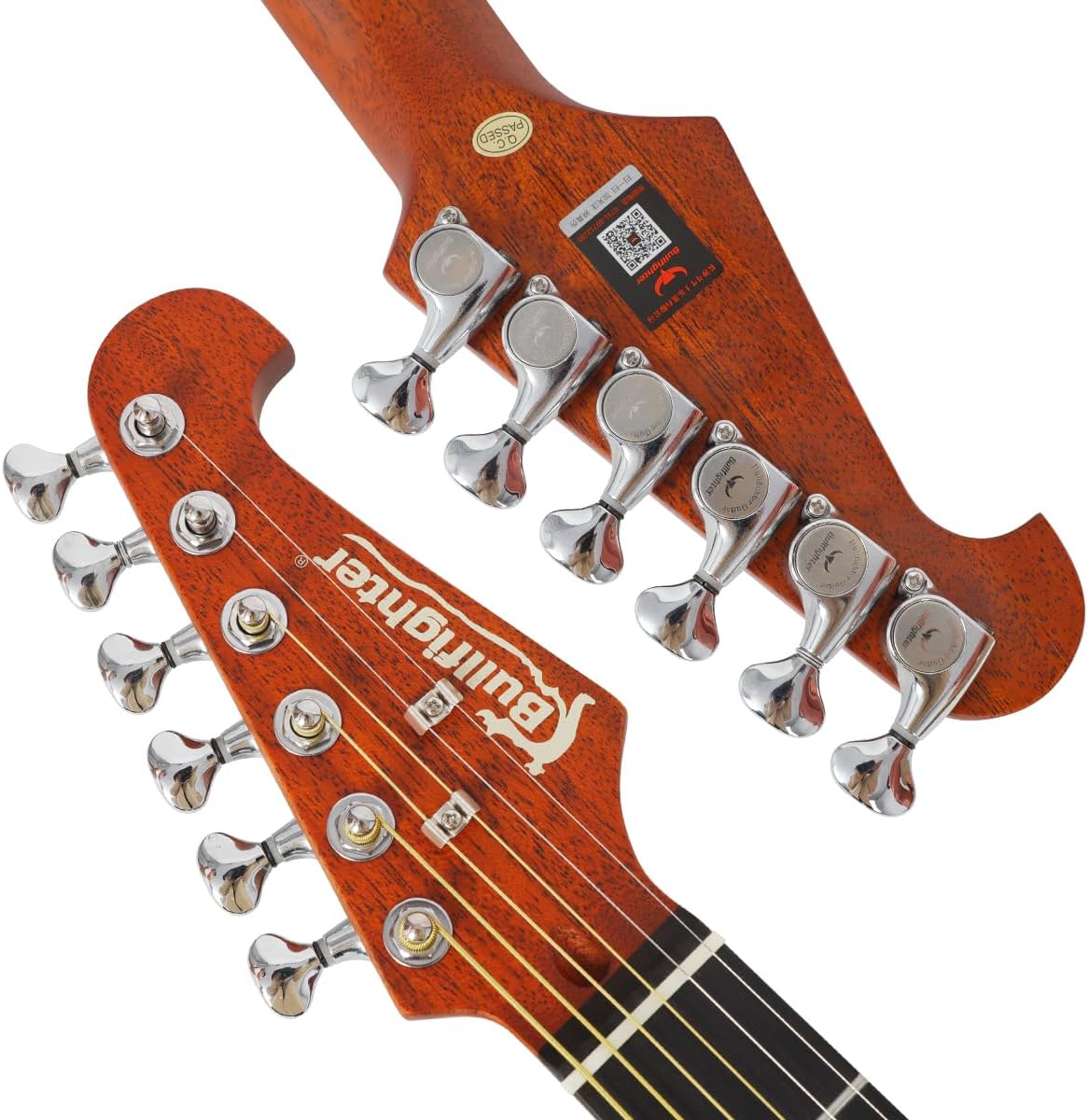 Bullfighter Hybrid Silent Electric Guitar Built-in effects Alloy Steel String Travel Portable Guitars Solid Body Neck Rosewood Fretboard With Gig Bag K10 (K10)