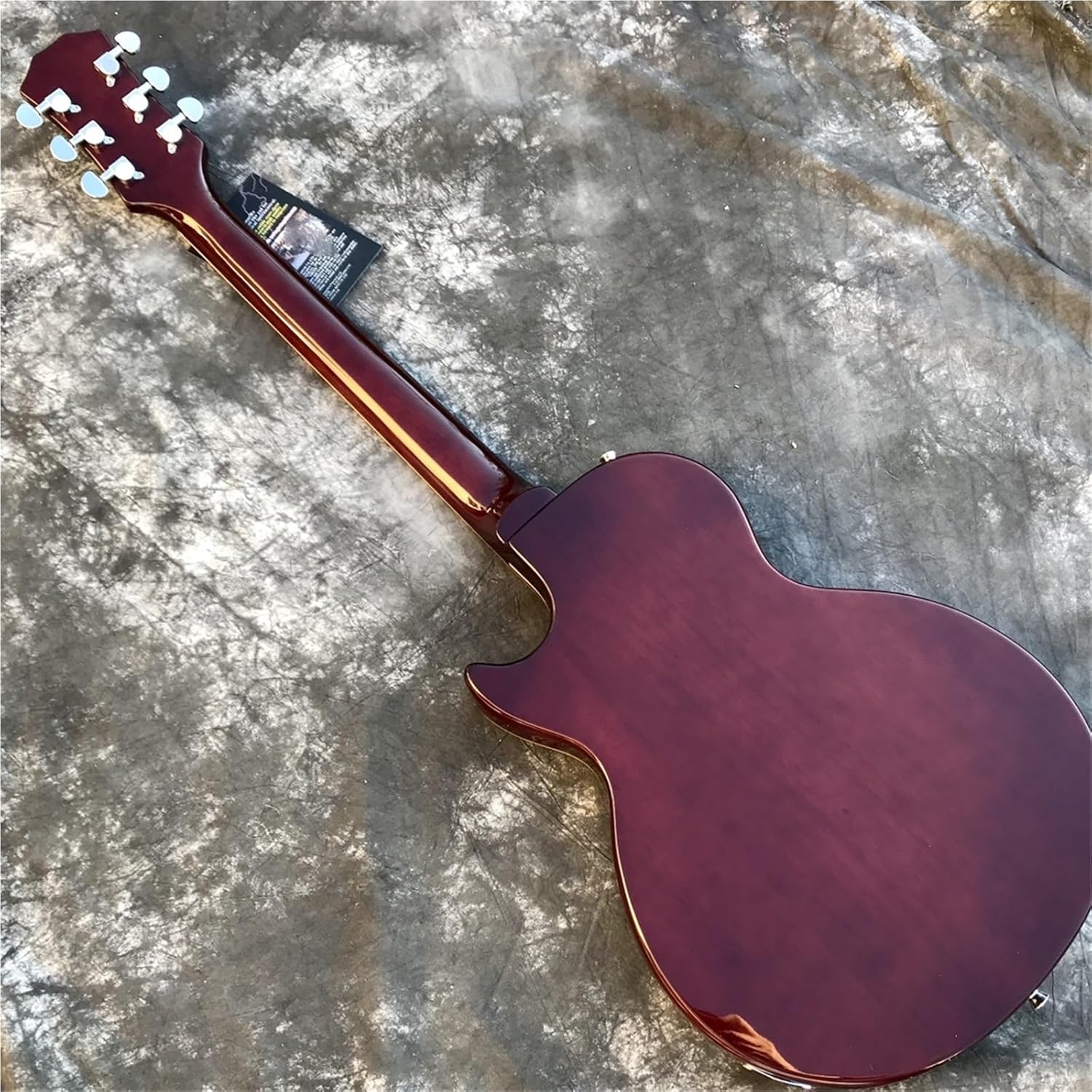 Beginner Electric Guitar Kits Semi Hollow Jazz Electric Guitar With Dual P90 Pickups(Black)