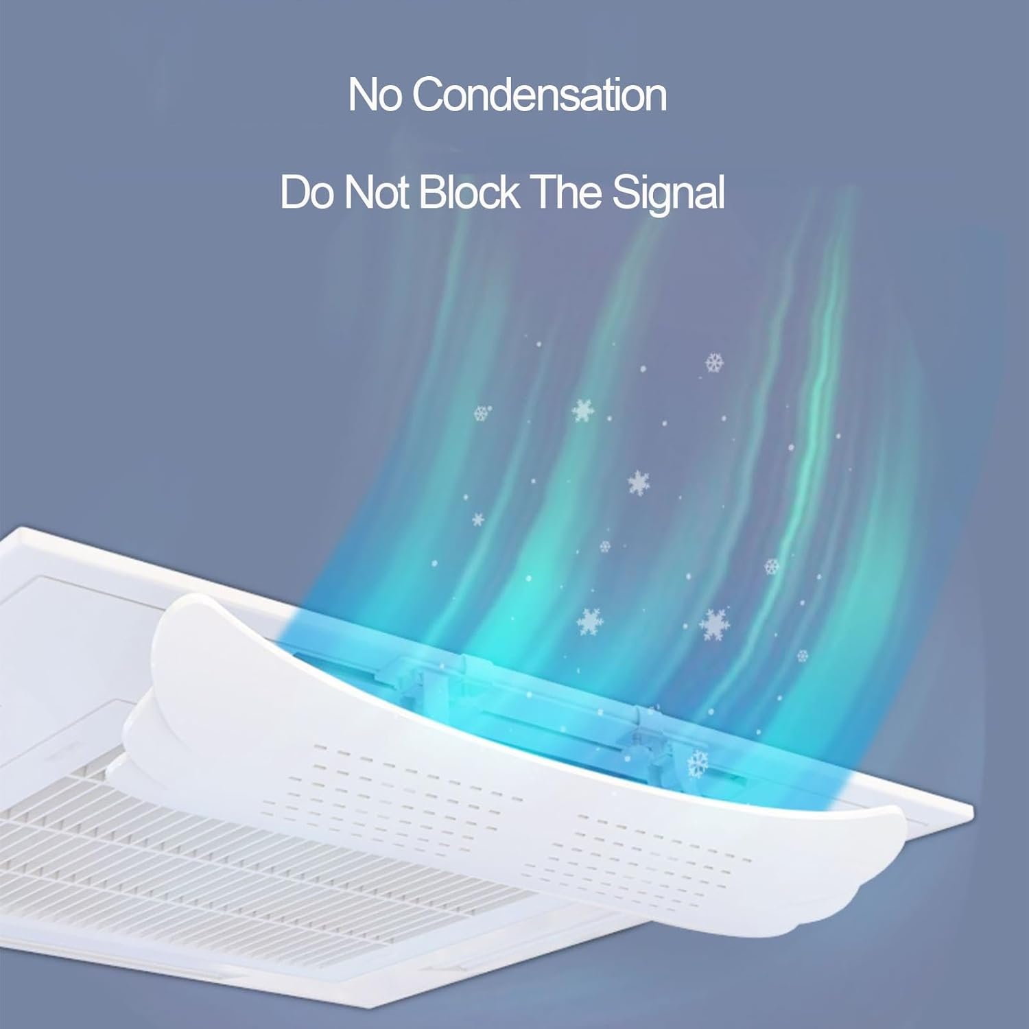 Window Air Conditioner Vent Deflector, Central Air Conditioner Windshield,Ceiling Air Conditioner Air Outlet Shielding Wind Deflector.