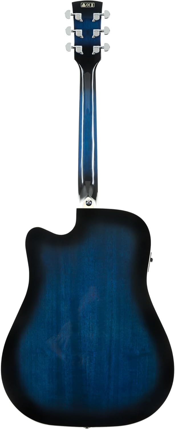 Ibanez PF15ECE-TBS Electro-Acoustic Guitar, Transparent Blue Sunburst