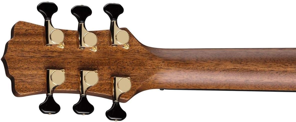 Luna Art Recorder All Solid Wood Dreadnought 6-String Guitar, 21 Frets, 'C' Shape Neck, Rosewood Fretboard, Satin Natural