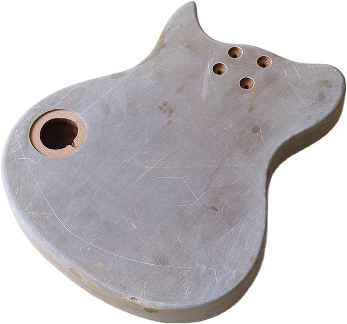 Unfinished Guitar Kit Corps De Guitare Électrique Pour Enfants Corps De Guitare ST Gris Mini Baril De Guitare Finition Mate Pièces De Corps De Bricolage Handmade ​Guitar Body