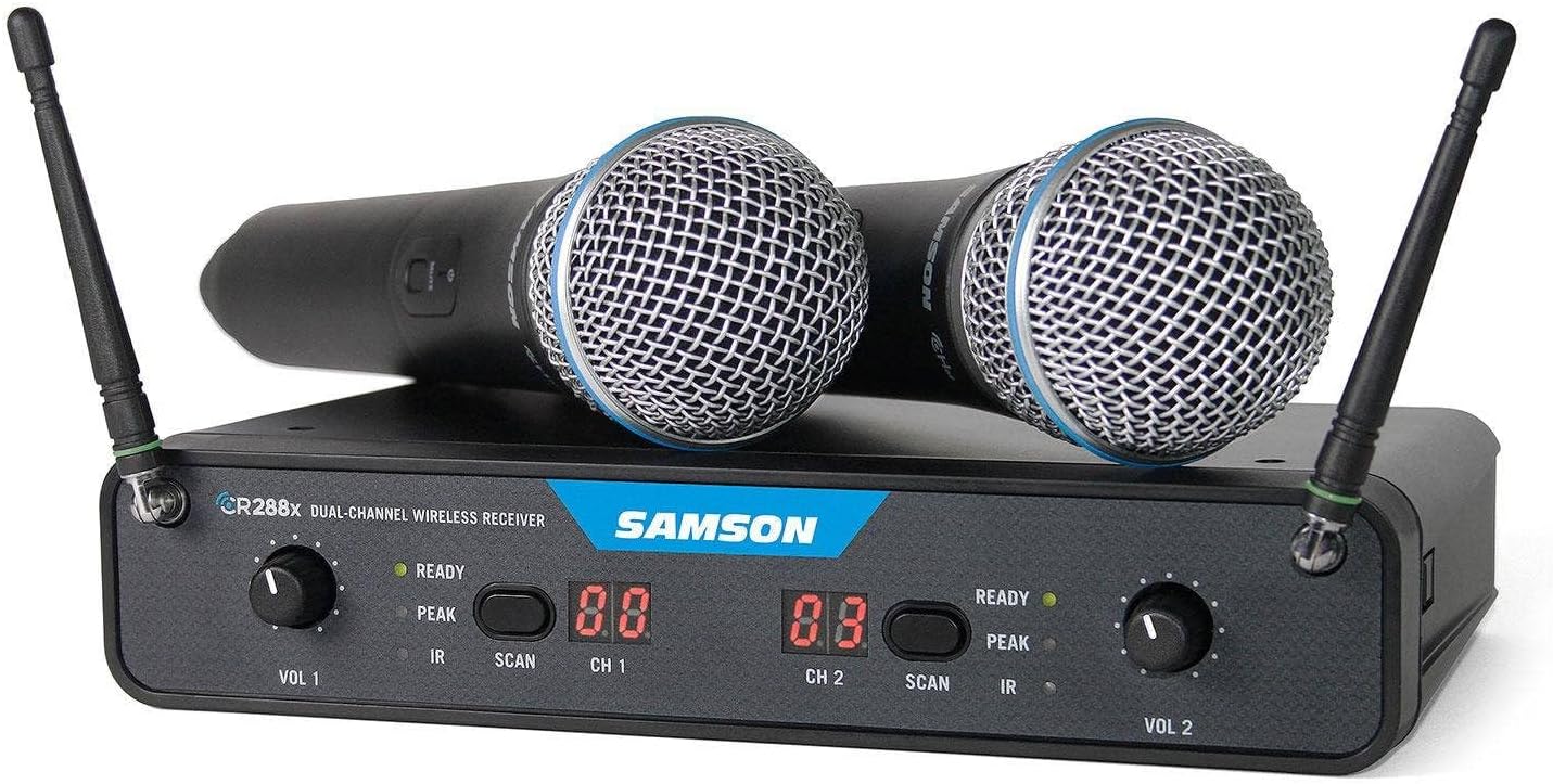 Samson 8 String Solid-Body Electric Guitar, Right (SWC288XHQ8-K)