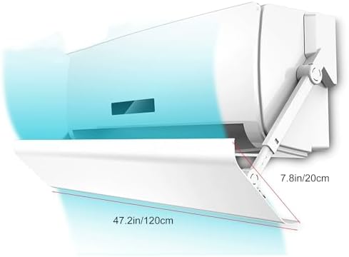 Wall-Mounted Air Conditioner Deflector, Bedroom Anti-Direct Blow Air Deflector, Living Room AC Accessories Hot and Cold Air Deflector