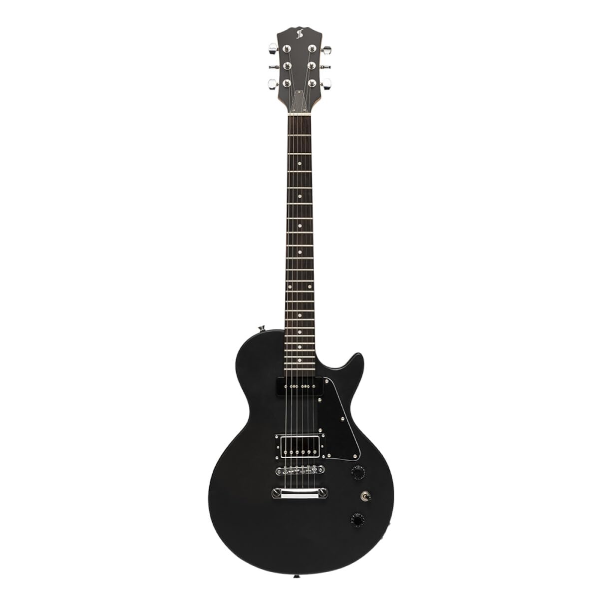Stagg SEL-HB90 BLK Standard Series Electric Guitar l Solid Mahogany Body l Flat Top l Black Finish
