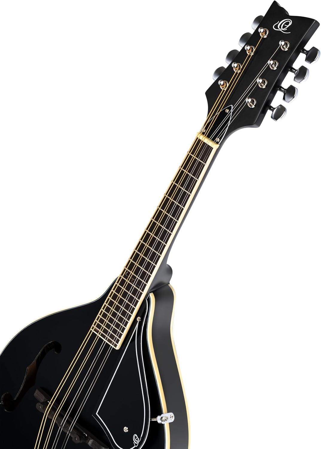 Ortega Guitars, 8-String A-Style Series Acoustic-Electric Mandolin w/Bag, Right, Stain (RMAE40SBK)