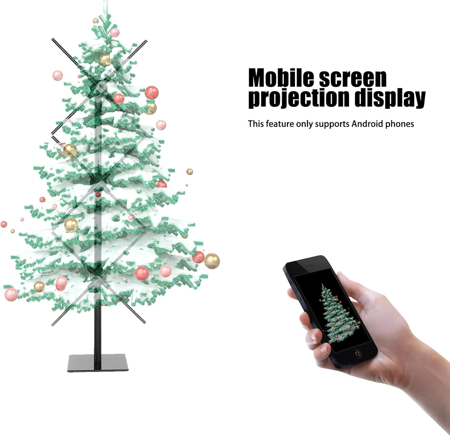 3D Hologram Fan Splicing 25.6