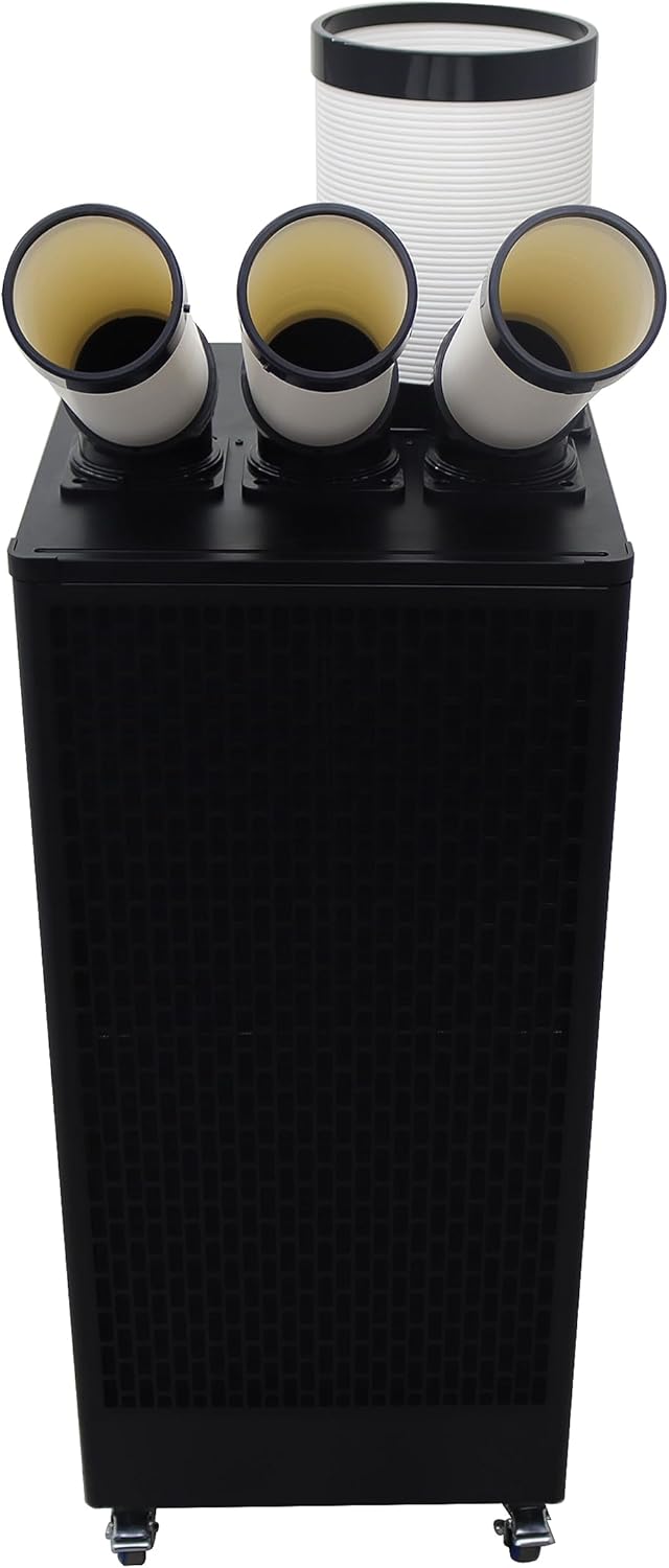 INTSUPERMAI Industrial Air Conditioner Mobile Spot Cooler Air Conditioner Workshop Post Cooling Mobile Air Conditioners Mobile Outdoor Cooling Aircon Three Outlets Mobile Outdoor Cooling Aircon 220V