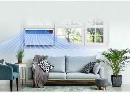 LG 23,500 BTU Dual Inverter Smart Window Air Conditioner, 230V, Air Conditioner Cools Rooms up to 1,440 Sq. Ft., Ultra Quiet Operation, with LG ThinQ, Amazon Alexa & Hey Google, White