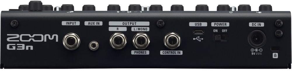 Zoom G3n Multi-Effects Processor for Electric Guitar with Polsen HPC-A30 Monitor Headphones & 10ft Instrument Cable Bundle