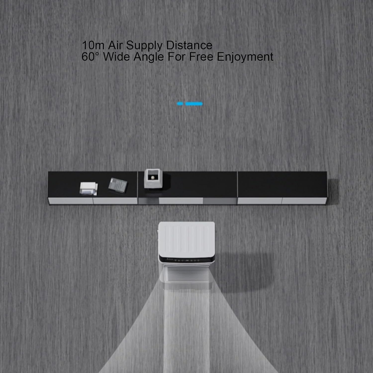 Swamp Cooler, Portable Evaporative Cooler Portable Air Conditioner with 4 Ice Pack, 90°Oscillation, for Garage, Yard, Commercial Use