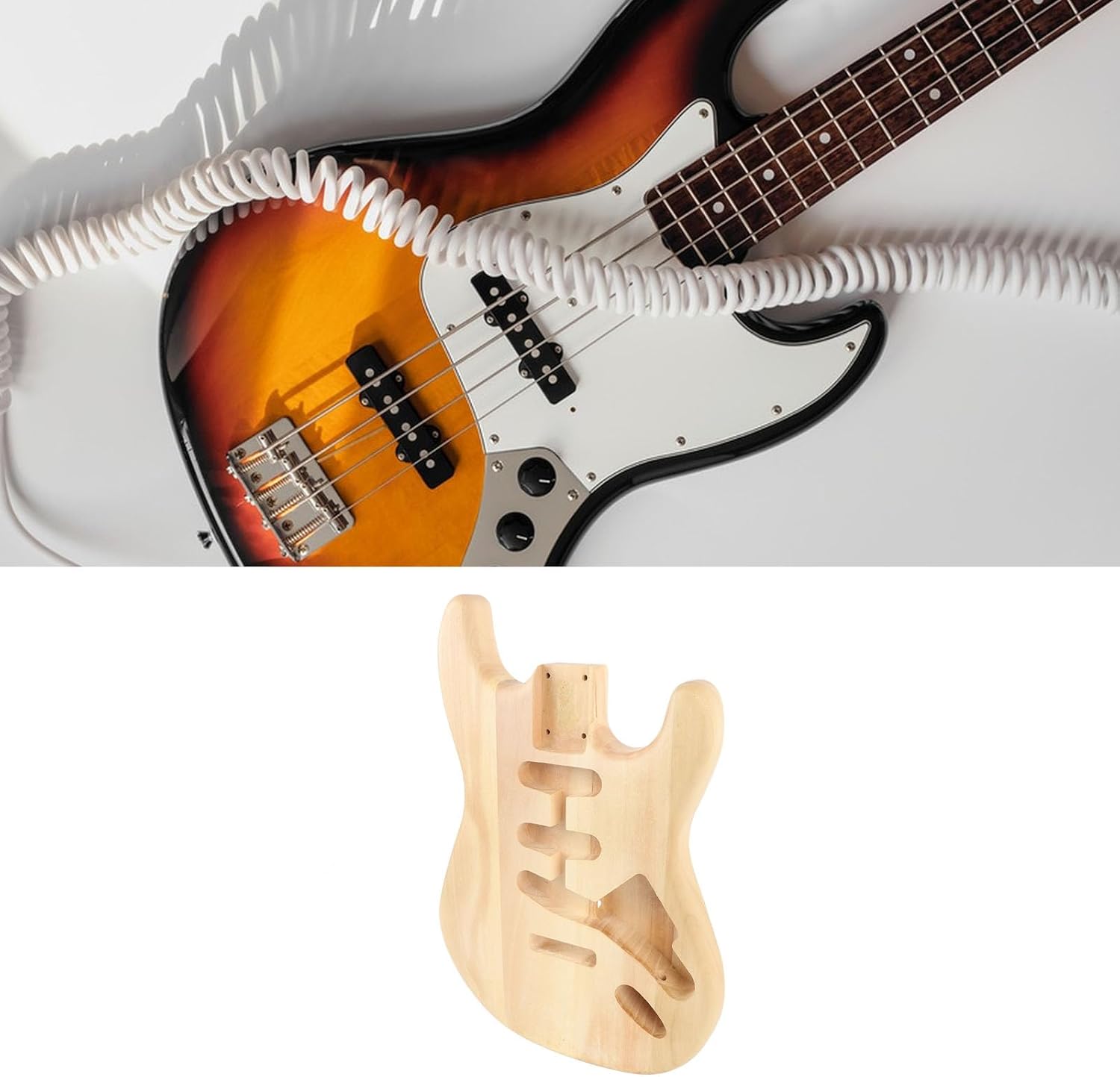 Unfinished Handcrafted Guitar Body Replacement Walnut Blank Electric Guitar Body for Customization and Versatile Playing Styles