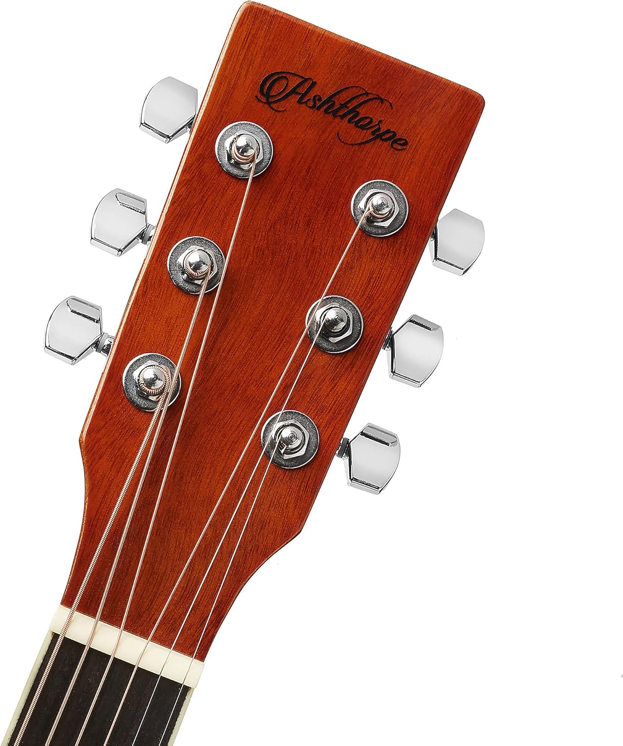 Ashthorpe Full-Size Dreadnought Acoustic Electric Guitar Package with 10 Watt Amp - Natural