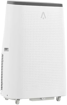Portable Air Conditioner,14000 BTU for Rooms up to 750 Sq. Ft.,3-in-1 design,Featuring 3 Speed Settings, Energy Efficiency, Low Noise Operation, and Timer,White and Grey