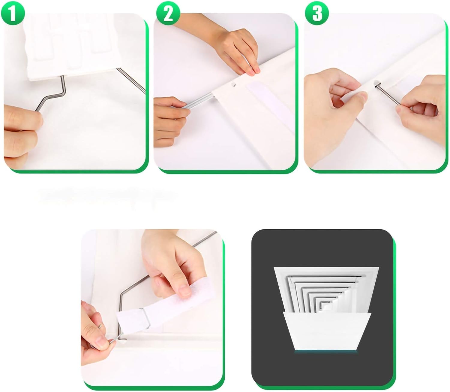 Air conditioner windshield Prevent Direct Blowing Central Air Conditioning Air, Square Air Conditioning Deflector,Outlet Ventilation Deflector, Waterproof Oxford Cloth Windshield