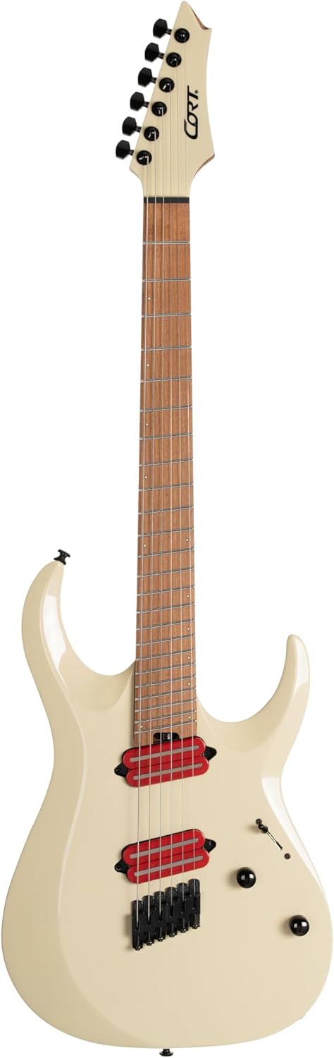 Cort X700 Mutility II Multi-Scale Solid Body Electric Guitar, Military Beige (MUTILITYII-MBG)