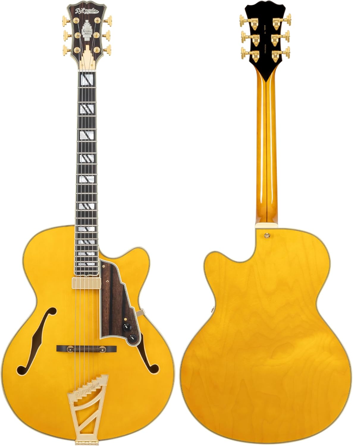 D'Angelico Excel 16 Hollowbody Electric Guitar - Amber