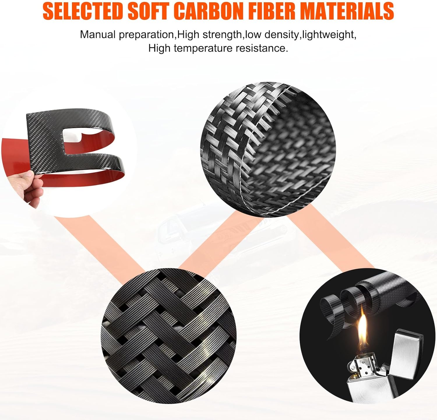 Car Door Sill Protector for Hummer EV SUV Pickup Accessories Soft Carbon Fiber Door Entry Guard Door Sill Scuff Plate Stickers Sticker Decoration Compatible with Hummer EV 2022-2024 2025 2026 (Black)