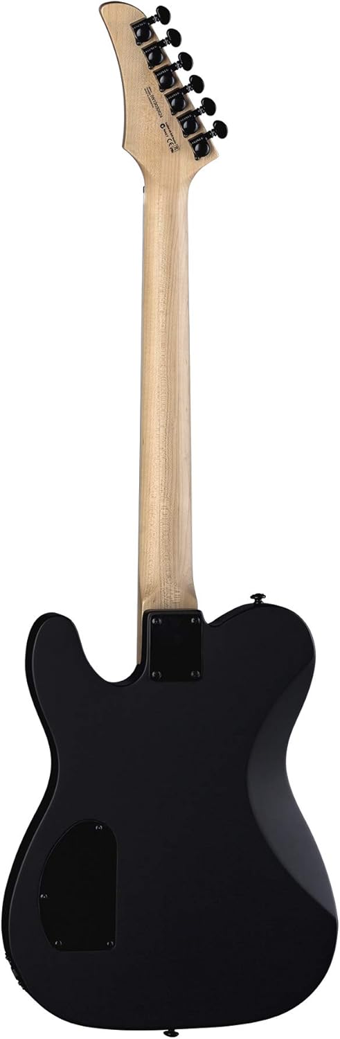 Dean Nash Vegas Select Flat Top Electric Guitar, Black Satin, NV SEL BKS