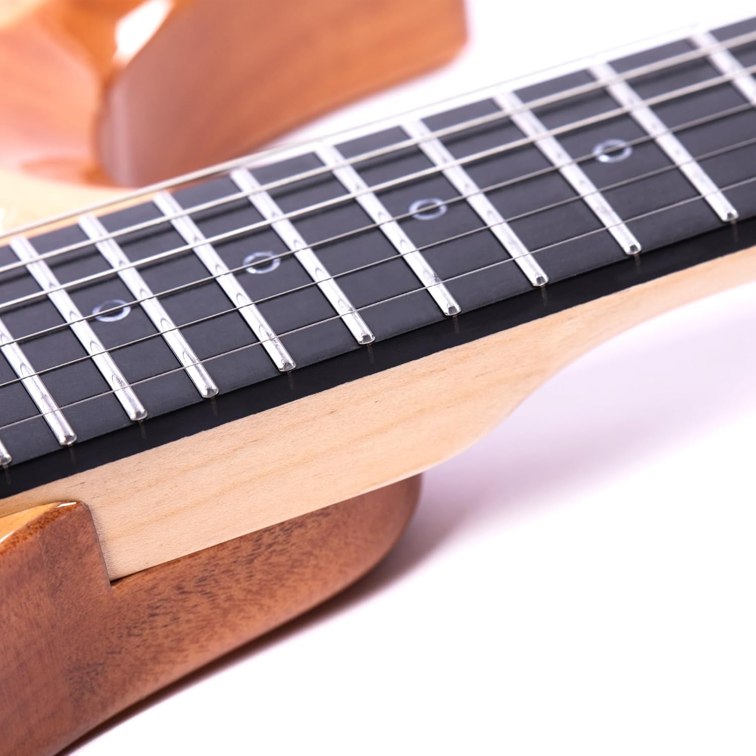 Beginner Electric Guitar Kits 6 String Headless Jazz Electric Guitar(Purple)