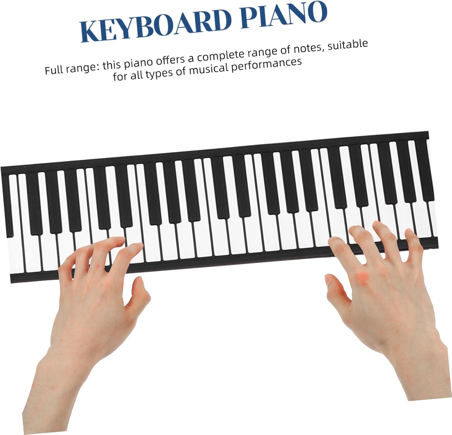 Foldable Keys Roll up Piano with Speaker Portable Silicone Keyboard for Outdoor Music Practice and Battery Operated Fun