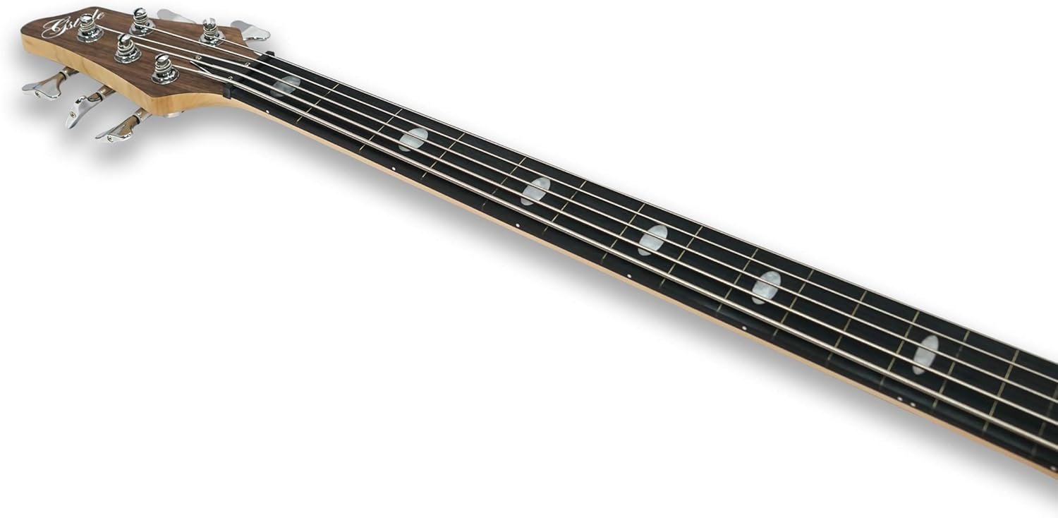 Fretless 5 String Electric Bass Guitar Millettia Laurentii+Okoume body