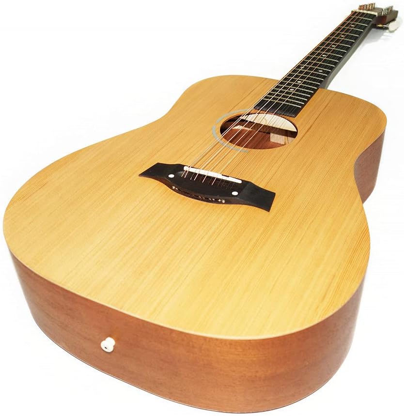 Ukrainian 12 Strings Acoustic Guitar, Trembita made in Ukraine, Rare Musical Instrument, Natural Wood. Excellent Sound, Steel Strings