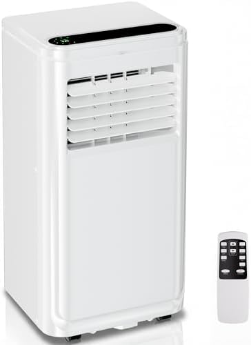 AKIRES10000 BTU Portable Air Conditioner with Remote Control,3-IN-1 Portable AC Unit With Fan & Dehumidifier,Cools Up To 500 Sq.Ft For Large Room With 24H Timer And Sleep Mode,27IN