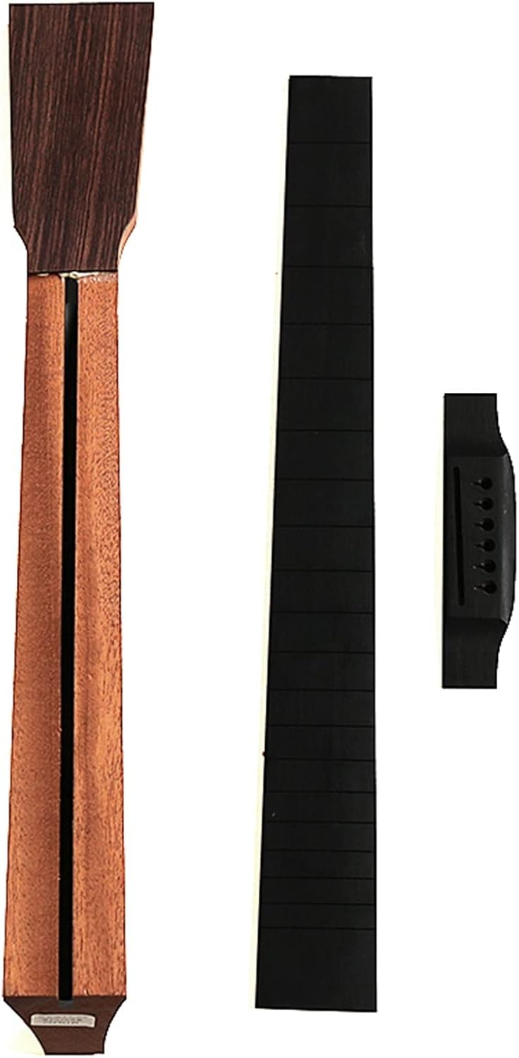 Folk Guitar with Hand Guard Combination Material Rosewood Full Single Barrel Spruce Panel Handmade Guitar DIY Guitar Kit (Color : 1)