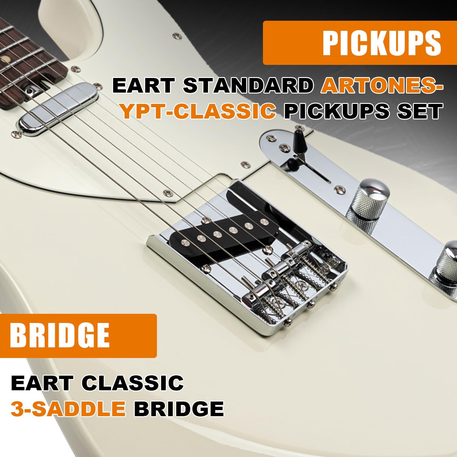 EART EYP-TLC Solid Body Electric Guitar,NK-T Standard Body, Right Handed, Standard Artones-YPT-Classic Pickups, Roasted Canada Maple Fingerboard
