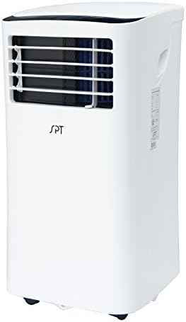 SPT WA-S7000E 10,000 BTU Portable Air Conditioner (SACC: 7,000BTU), with Remote Control, Dehumidifier, Auto-restart, 24-hr Timer, White, 13.6