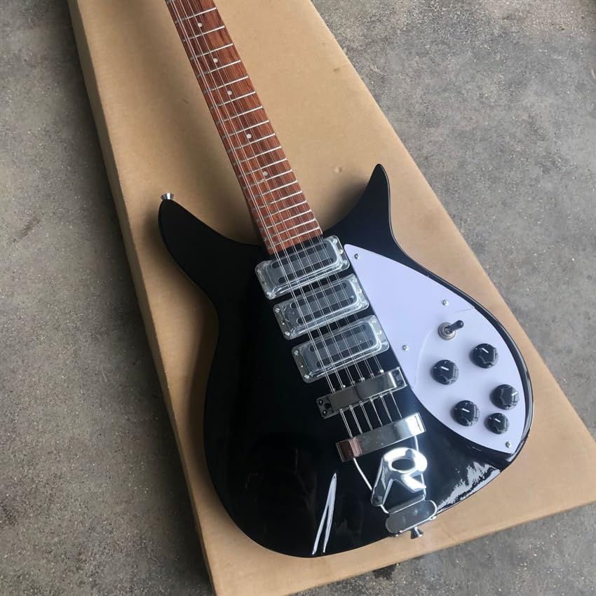 Custom 325 Electric Guitar in Black with 12 Strings - Perfect for Professional Musicians and Enthusiasts Seeking a High- and Sound