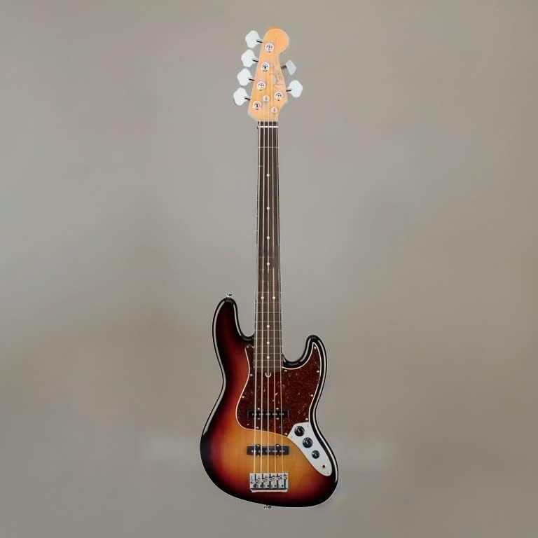 Fender American Professional II 5-String Jazz Bass, 3-Color Sunburst, Rosewood Fingerboard