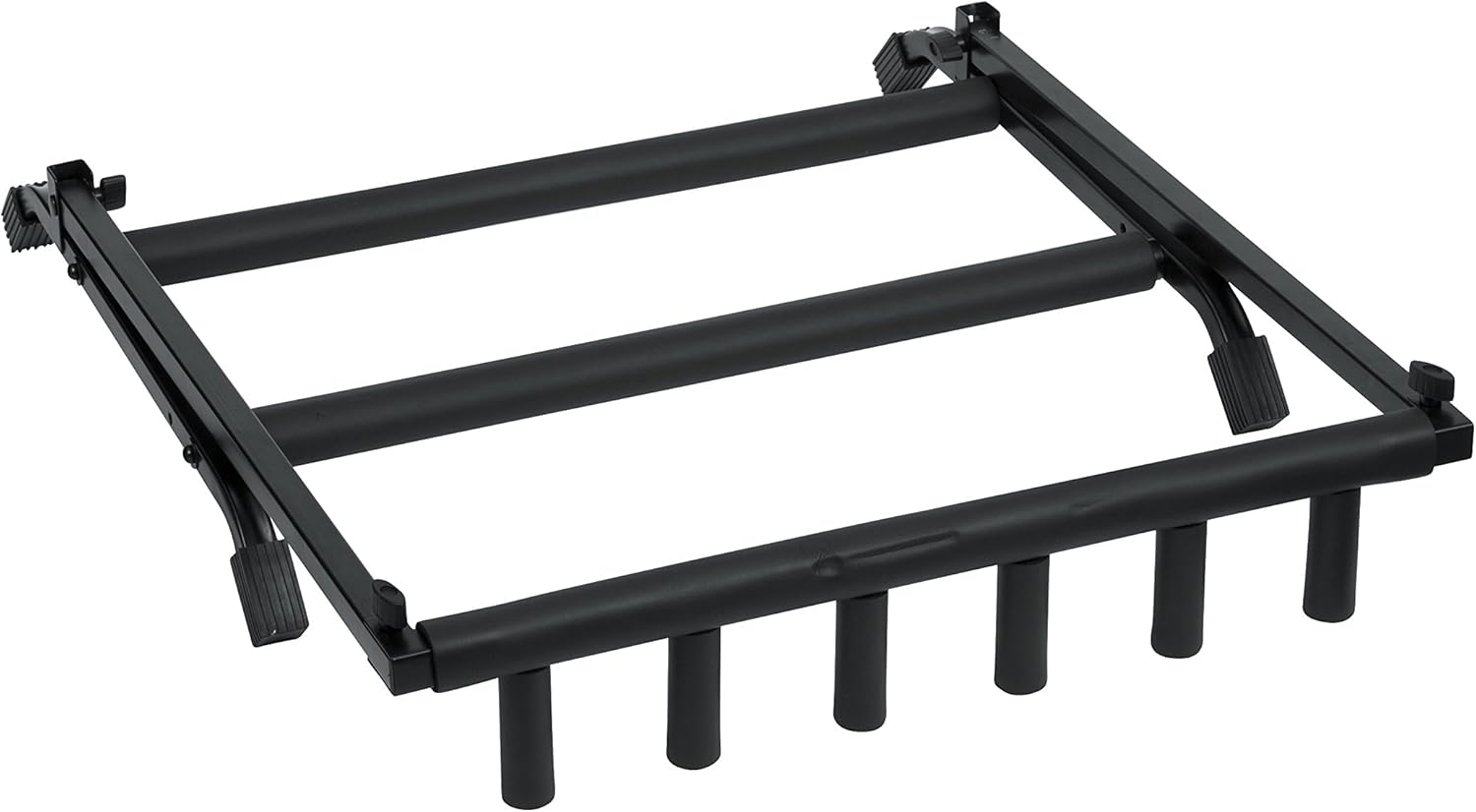 Gator Frameworks Adjustable Guitar Amp Stand; Fits Most Combo Amplifiers (GFW-GTR-AMP) & Rok-It Multi Guitar Stand Rack with Folding Design; Holds up to 5 Electric or Acoustic Guitars (RI-GTR-RACK5)