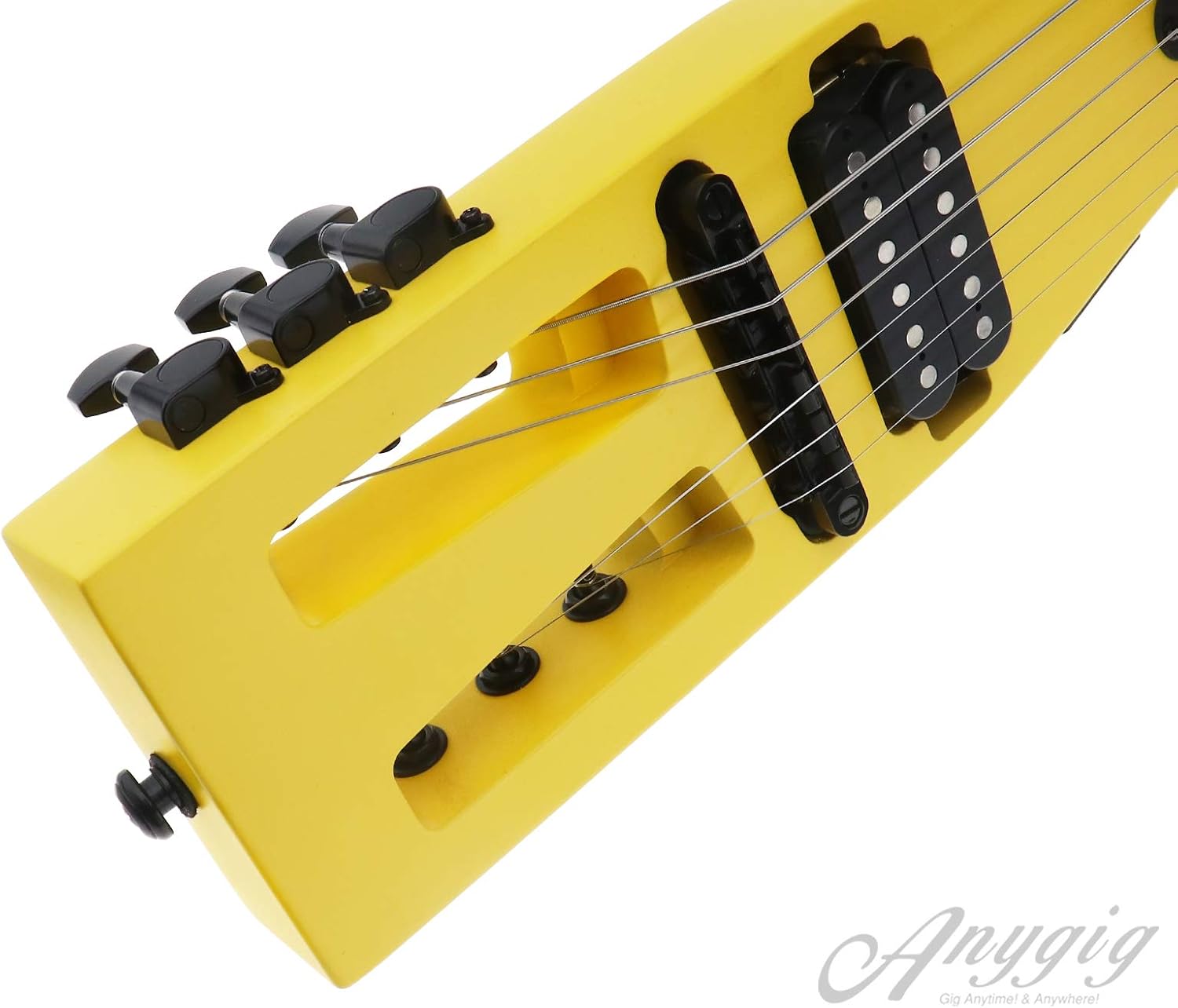 SING F LTD Travel Electric Guitar, Ultra-Light Headless Design, Full-Scale 25.5