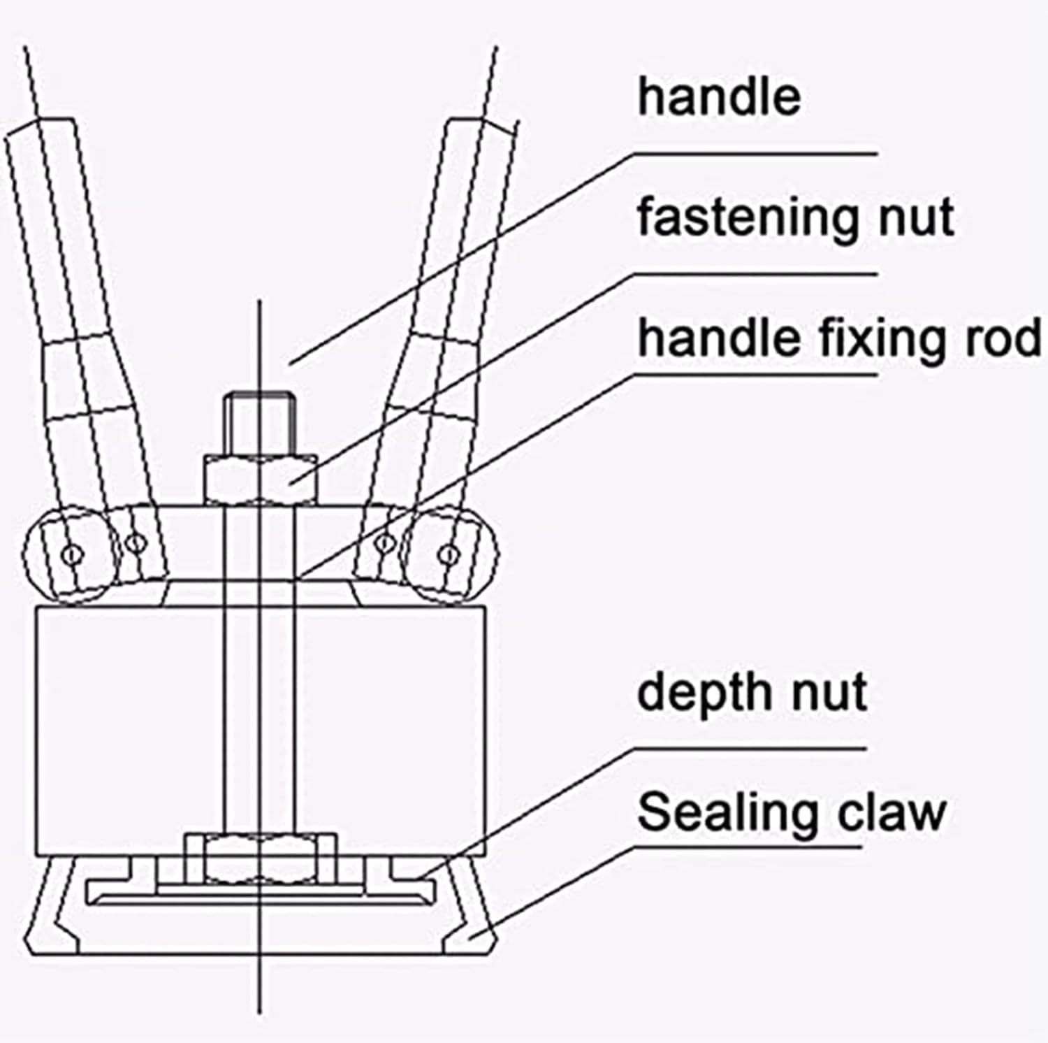 35mm & 70mm Manual Barrel Sealing Machine, 200L Drum Crimper Tool for Pressure Cap Sealing, Durable Drum Cap Crimping Tool for Small Barrels