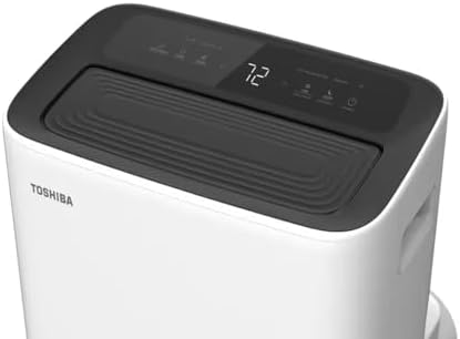 Toshiba PX0811CWRUFR 8,000 BTU (12,000 BTU ASHRAE) 115-Volt Smart Wi-Fi Portable AC, Cools & Dehumidifies Up To 350 Sq. Ft. - Certified Refurbished