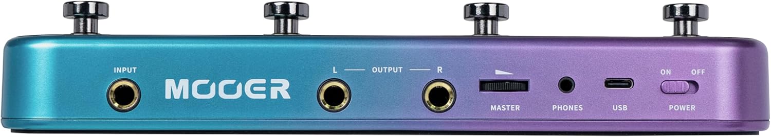 MOOER S1 Multi-Effects Processor, Stereo Electric Guitar Pedals with Wireless Footswitch Controller 2 IN 1 126 Guitar Effects Tuner 10 Metronome 40 Drum Machine 80s Looper OTG USB Recording