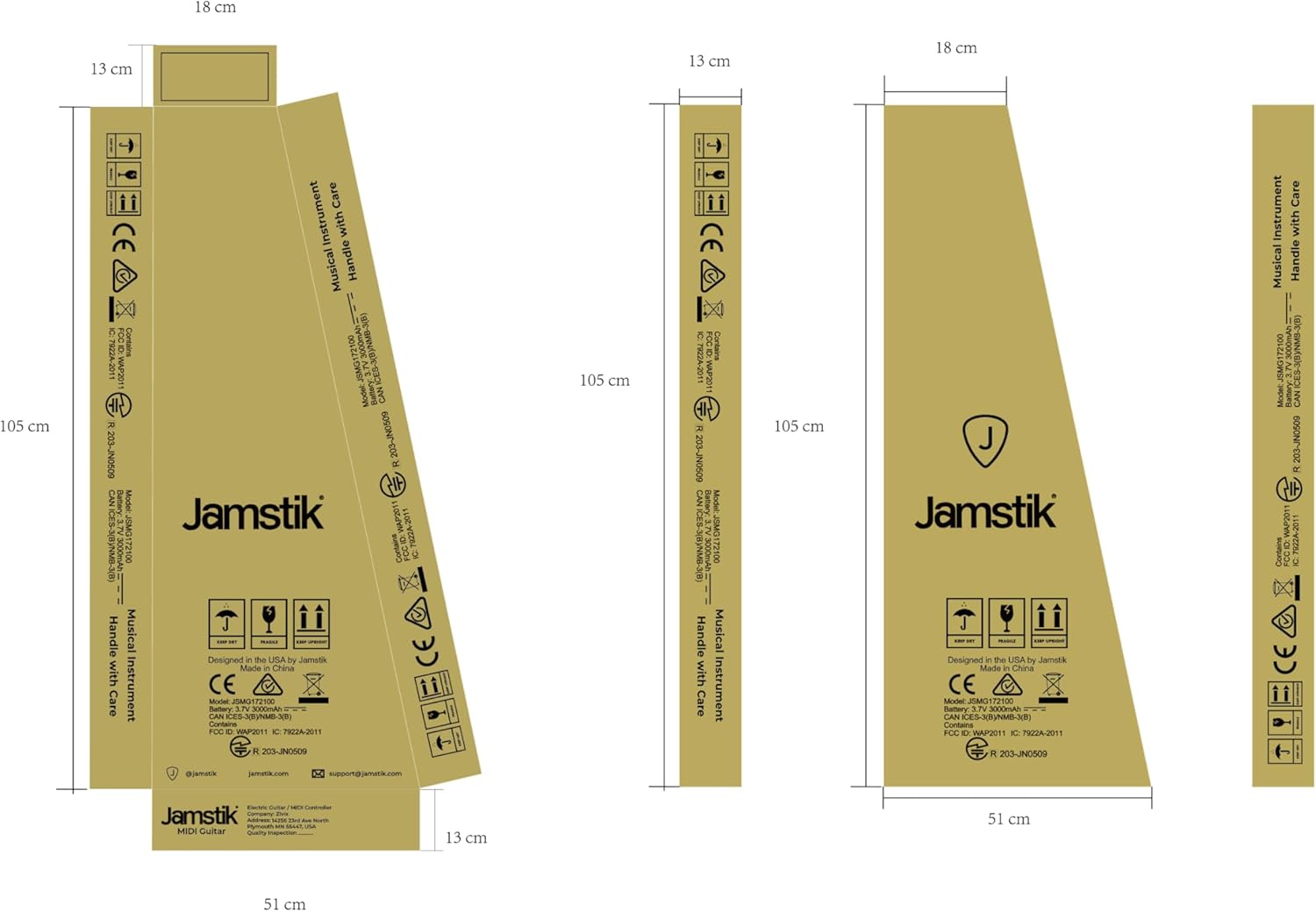 Jamstik Standard MIDI Guitar (Sky Blue)