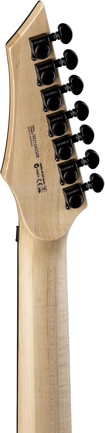 Dean 7 String Exile Select Floyd Fluence Natural Black Burst, EXILE SEL 7 F FL NBST