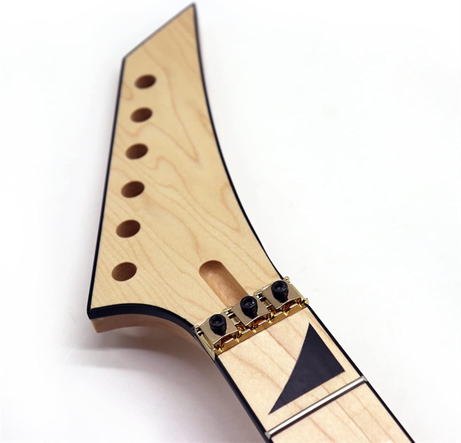 ZUZU 6 Strings Electric Guitar Neck Wood Guitar Neck Matte 24 Frets Unfinished Guitar Neck