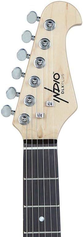 Monoprice Offset OS30 DLX Electric Guitar - Right Handed, Basswood-Body, White - Indo Series