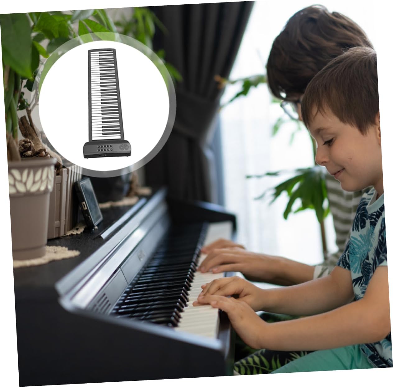 Key Roll-up Piano Portable Boys and Girls Keyboard Hand-rolled Electronic Piano