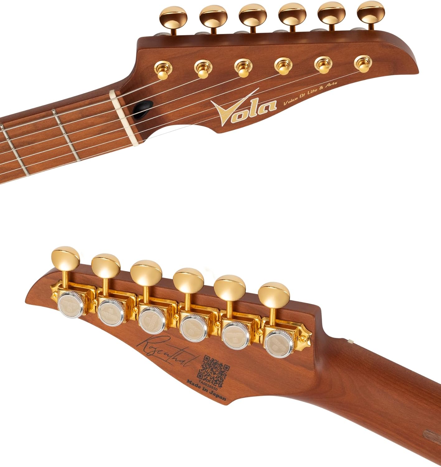 Vola Electric Guitar OZ JRM J2 Olympic White Gloss Handmade in Japan MIJ Roasted Maple Neck Gotoh Bridge Gotoh Locking Tuner Signature model 6 Strings Modern C Neck For All Levels