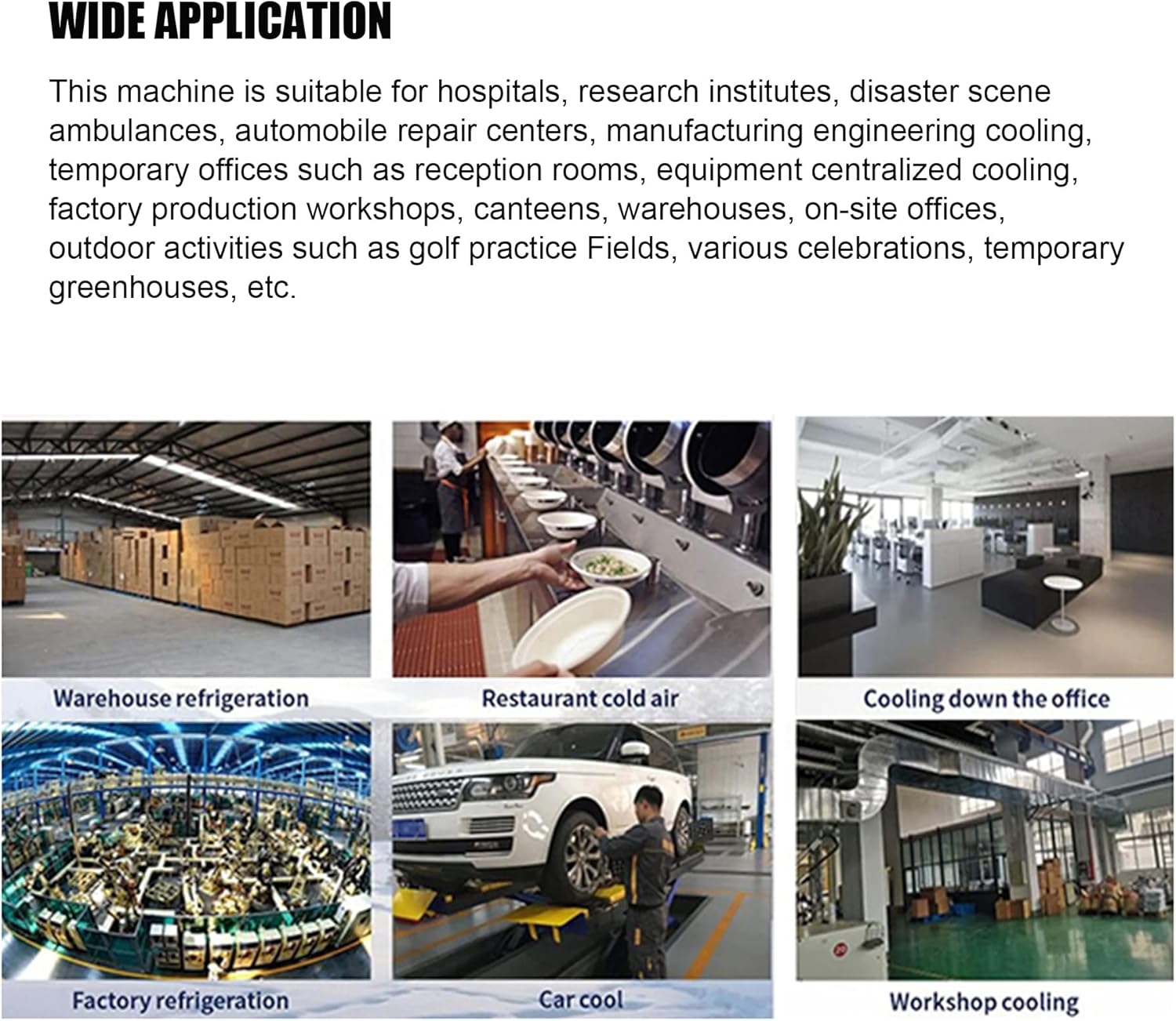 110V Industrial Air Conditioner Outdoor Air Conditioning Fan Equipment Single Tube 480m³/h Blue