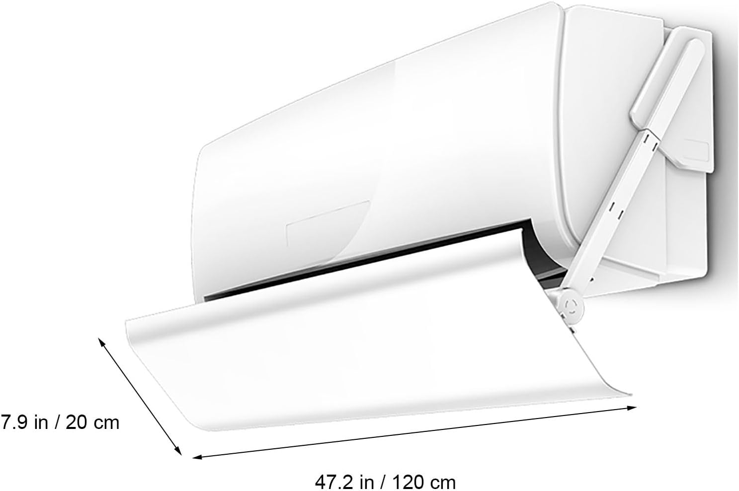 Window AC Deflector, Air Conditioner Deflectors of Adjustable wind Direction, Wall Mounted Universal for Conditioner Windshield