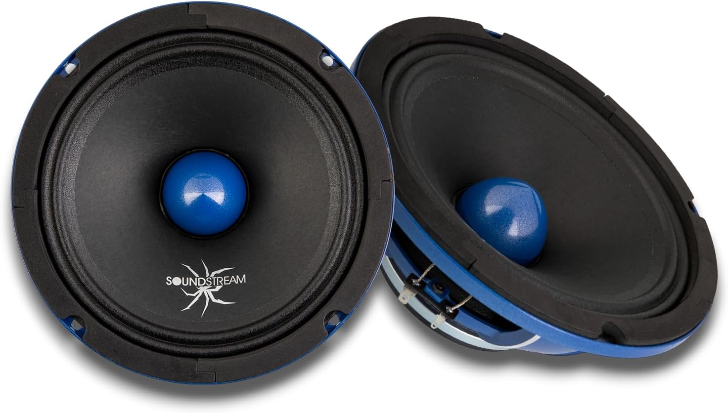 Soundstream SPM.804BN – Pro Audio 8 Inch Midrange Car Speaker | High Performance SPL Speakers for Loud Sound | 600W Max 8” Car Door Speakers with Neodymium Bullet Tweeter - Pair