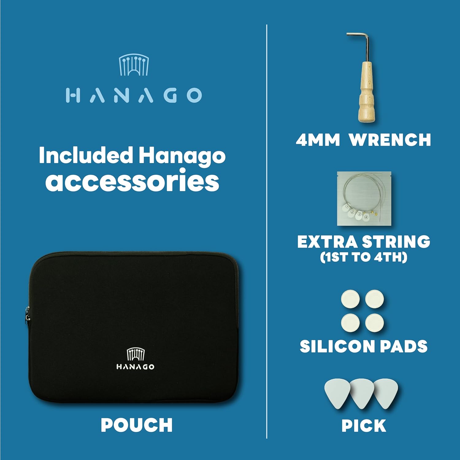 Guitar Harp | Hanago M28 [16 Strings but Playable 28 Notes] Single-Fret Fingerboard with Piano Array, Portable A4 Size, All Solid Wood(Mahogany)