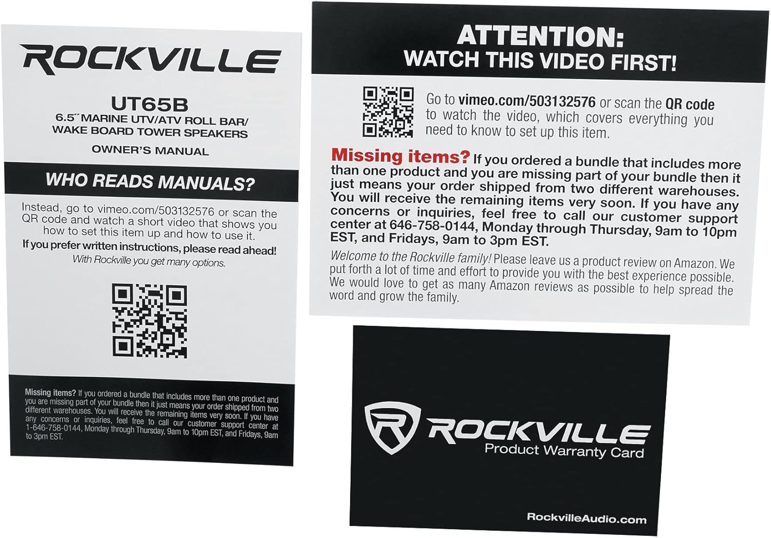 Rockville UT65B 400W 6.5