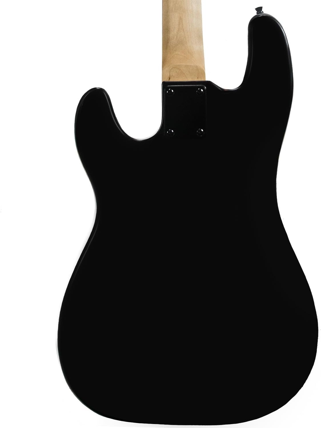 Sawtooth EP Series Electric Bass Guitar, Satin Black w/Black Pickguard